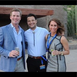 Black and white fitted dress
